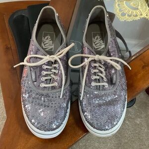Vans Sequin Off The Wall Sparkle Glitter Shoes Size 7.5